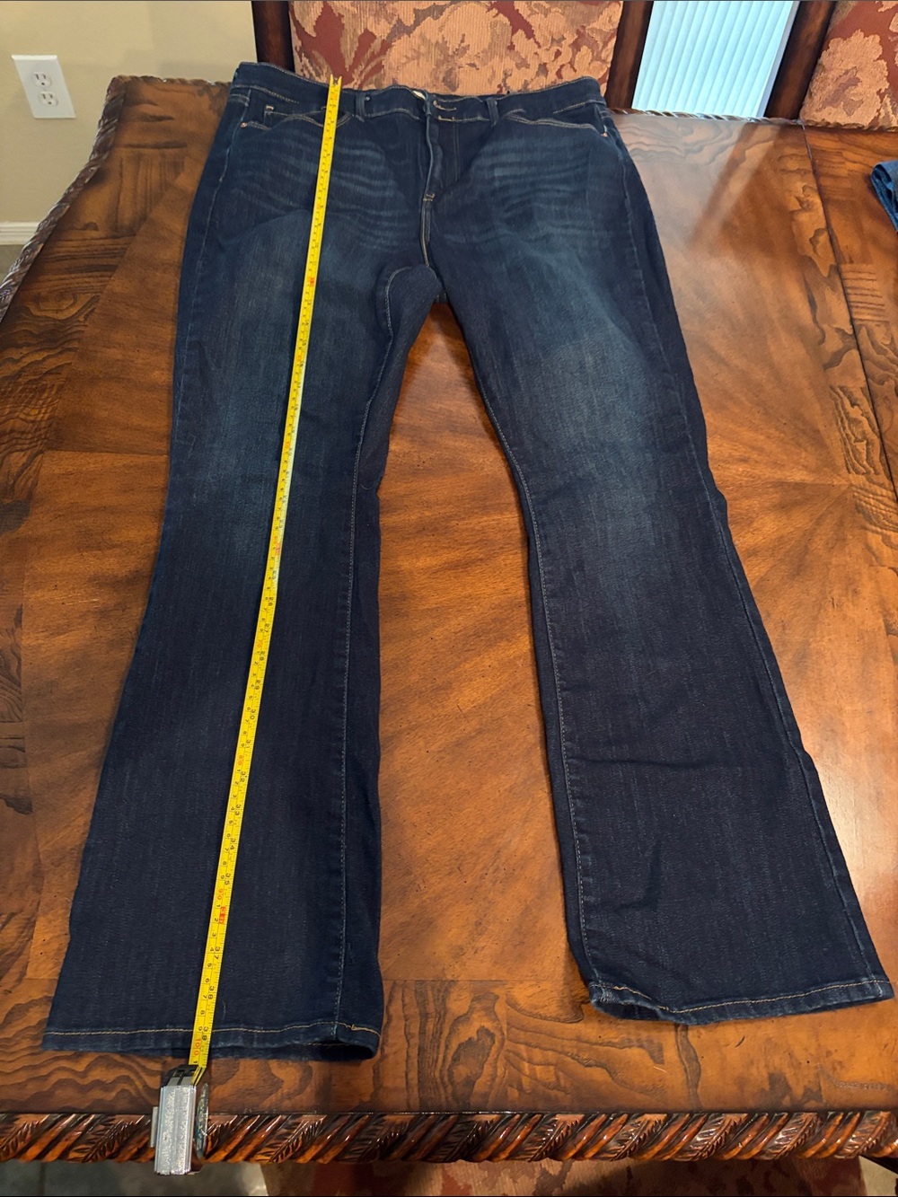 Levi Strauss Signature Mid Rise Bootcut Jeans Women’s 14 Dark Wash Stretch